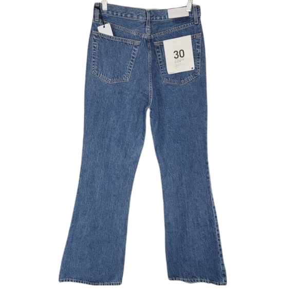 RE/Done 70's Ultra High Rise Bell Bottom Size 30 New With Tags - Picture 2 of 7